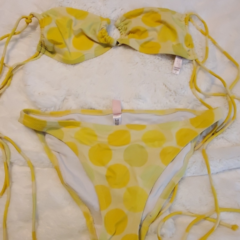 Yellow polka dot bikini